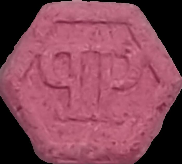 Phillip Plein (Rosa Claro) - MDMA 257mg (Front) sample 2022-11-03_phillipplein_rosaclaro