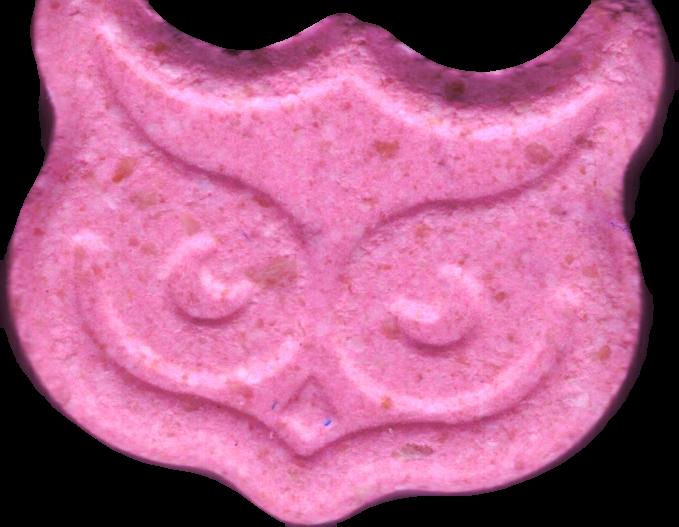 Búho-Panama (Rosa Claro) - MDMA 156mg (Front) sample 2022-11-08_bhopanama_rosaclaro
