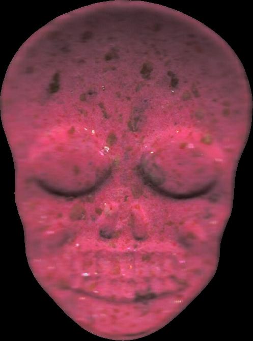 Calavera (Rosa) - MDMA 163mg (Front) sample 2022-11-08_calavera_rosa
