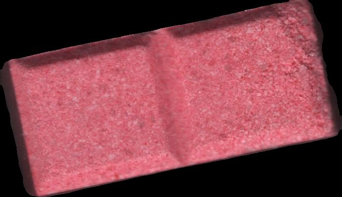 Domino (Rosa Claro) - MDMA 125mg (Front) sample 2022-11-08_domino_rosaclaro