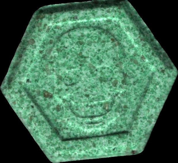 Phillip Plein (Verde Claro) - MDMA 220mg (Front) sample 2022-11-08_phillipplein_verdeclaro