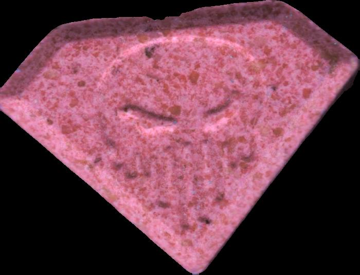 Punisher (Rosa Claro) - MDMA 223mg (Front) sample 2022-11-08_punisher_rosaclaro