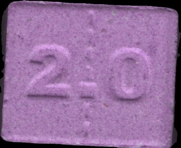 Berghain (Rosa) - MDMA 114mg (Front) pill — lab-tested sample
