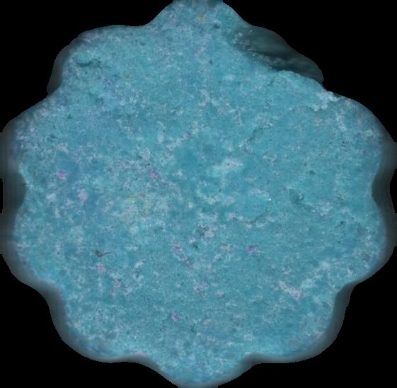 (Azul claro) - MDMA 25mg (Front) pill — lab-tested sample