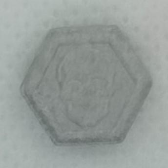 Phillip Plein (Gris) - MDMA 205mg (Front) pill — lab-tested sample