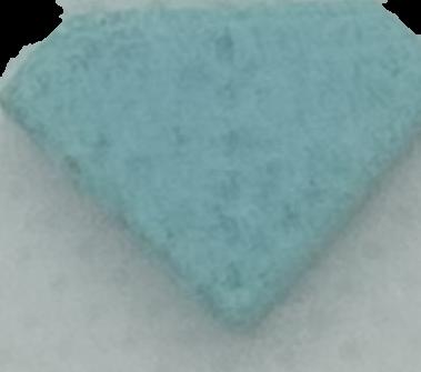 Punisher (Azul claro) - MDMA 87mg (Front) pill — lab-tested sample