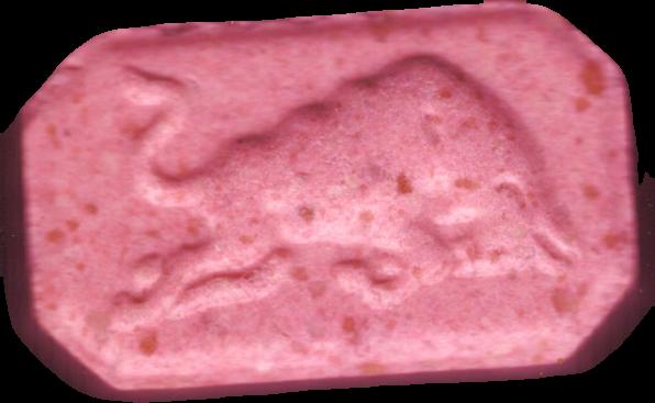 Red Bull (Rosa) - MDMA 55mg (Front) sample 2022-12-05_redbull_rosa