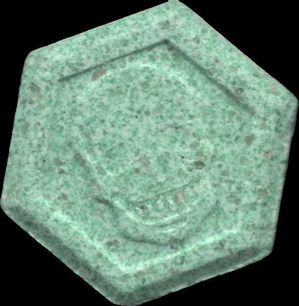 Phillip Plein (Verde) - MDMA 221mg (Front) sample 2022-12-13_phillipplein_verde