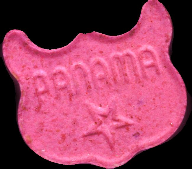 Búho-Panama (Rosa) - MDMA 272mg (Front) sample 2022-12-20_bhopanama_rosa