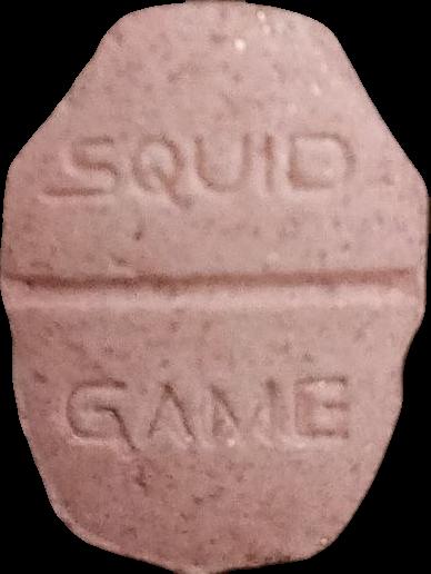 El juego del calamar (squid game) (Rosa) - MDMA 156mg (Front) sample 2022-12-22_eljuegodelcalamarsquidgame_rosa