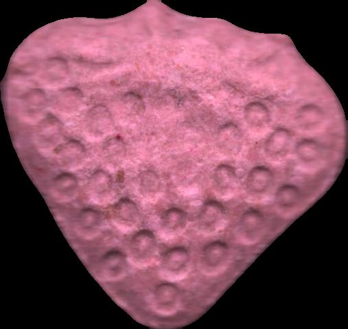 Fresa (Rosa) - MDMA 133mg (Front) sample 2023-08-17_fresa_rosa