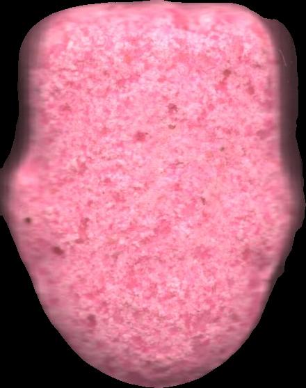 Kim Jong-Un (Rosa) - MDMA 103mg (Front) pill — lab-tested sample