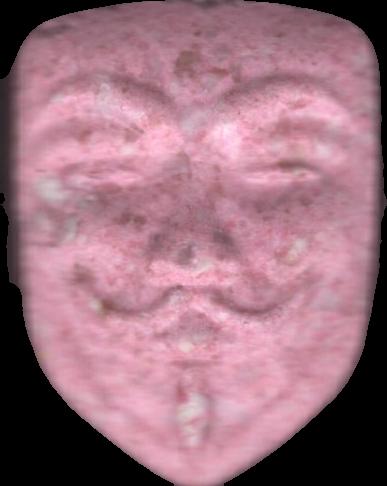 V de vendetta (Rosa) - MDMA 147mg (Front) sample 2023-08-17_vdevendetta_rosa