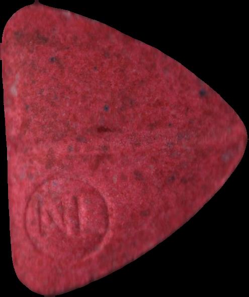 PostNL (Rojo) - MDMA 184mg (Front) sample 2023-08-18_postnl_rojo