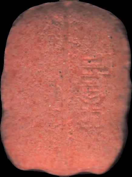 Calavera (Naranja) - MDMA 109mg (Front) sample 2023-08-20_calavera_naranja