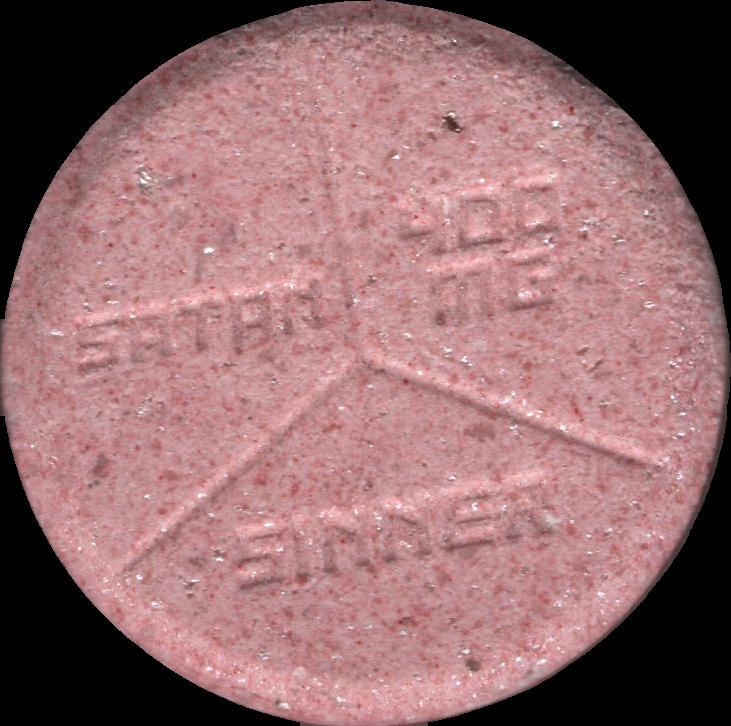 Satan-Sinner (Rosa) - MDMA 219mg (Front) sample 2023-08-22_satansinner_rosa