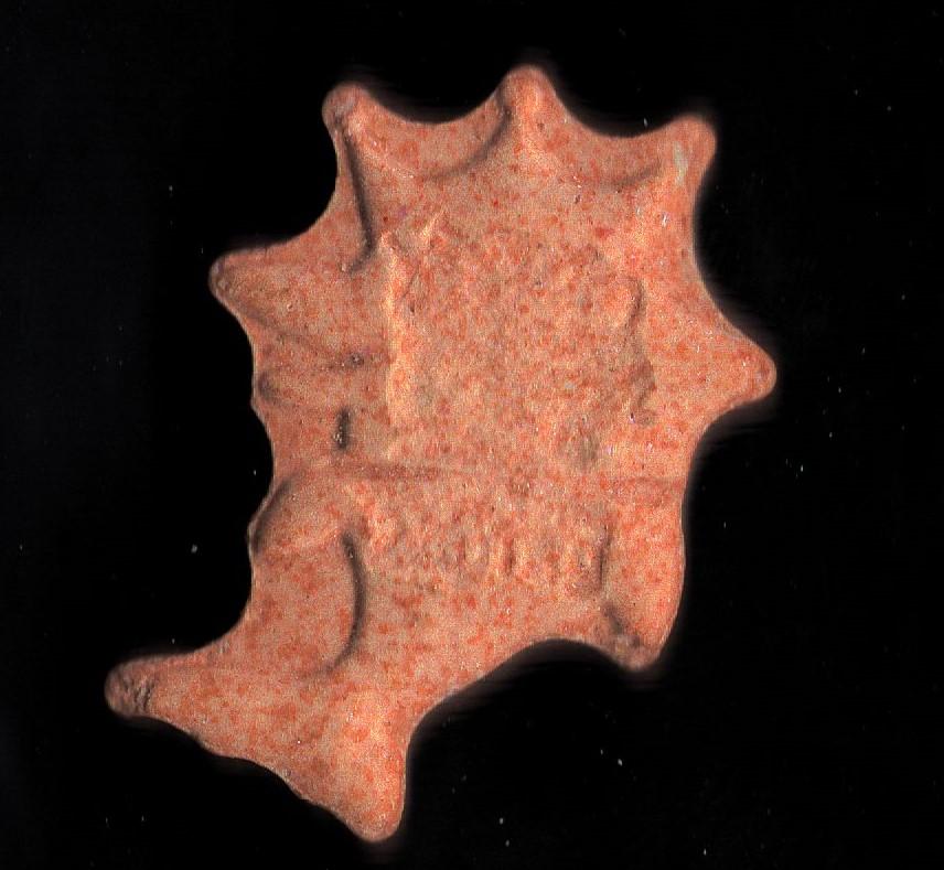 logo new (Naranja) - MDMA 195mg (Front) pill — lab-tested sample
