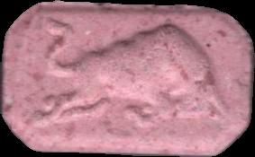 Red Bull (Rosa) - MDMA 63mg (Front) sample 2023-09-01_redbull_rosa