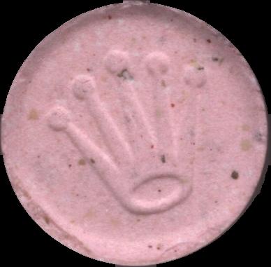 (Rosa) - 2C-B 21mg (Front) pill — lab-tested sample