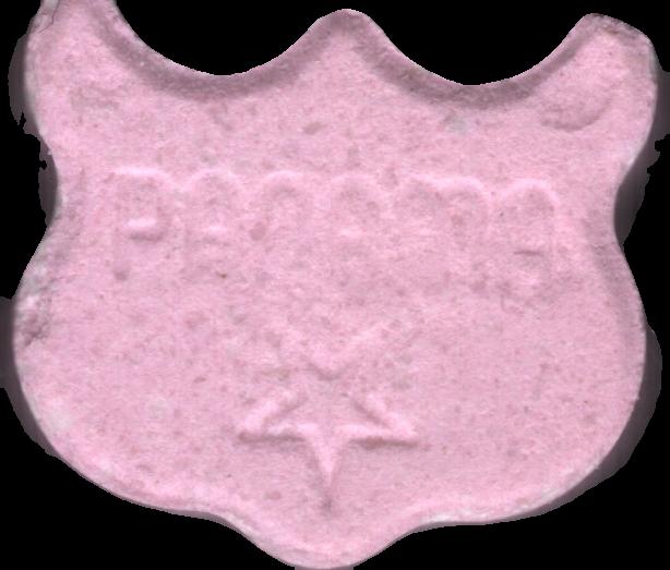 Búho-Panama (Rosa) - MDMA 236mg (Front) sample 2023-09-12_bhopanama_rosa
