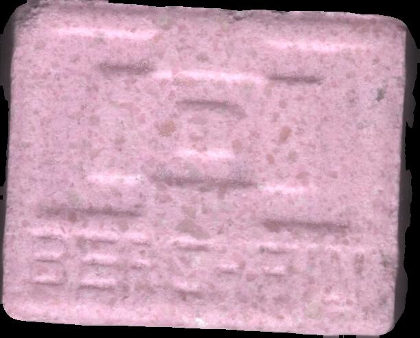 Berghain (Rosa) - MDMA 218mg (Front) pill — lab-tested sample