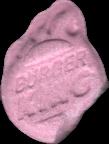 Burguer King (Rosa) - MDMA 98mg (Front) sample 2023-09-19_burguerking_rosa