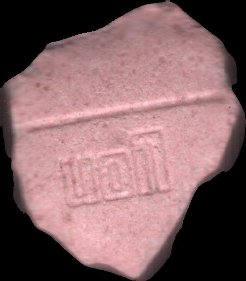 León (Rosa) - MDMA 168mg (Front) sample 2023-09-19_len_rosa