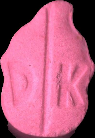 Donkey Kong (Rosa Oscuro) - MDMA 153mg (Front) pill — lab-tested sample