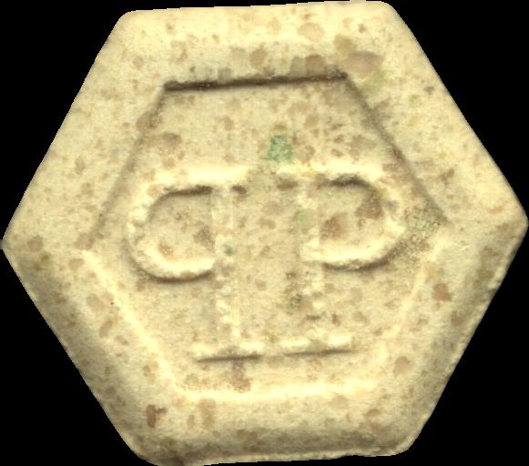 Phillip Plein (Amarillo) - MDMA 178mg (Front) sample 2023-10-03_phillipplein_amarillo