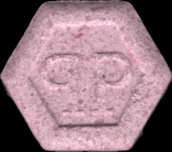 Phillip Plein (Rosa) - MDMA 142mg (Front) sample 2023-10-03_phillipplein_rosa