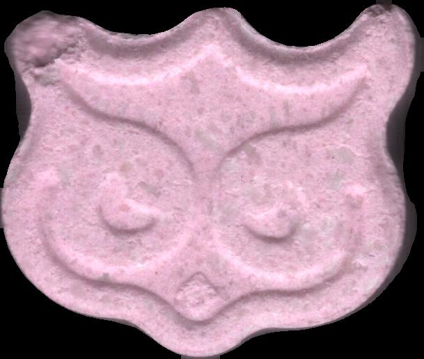 Búho-Panama (Rosa) - MDMA 210mg (Front) sample 2023-10-10_bhopanama_rosa