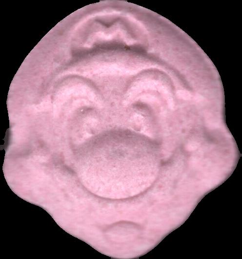 Mario Bros (Rosa) - MDMA 151mg (Front) sample 2023-10-10_mariobros_rosa
