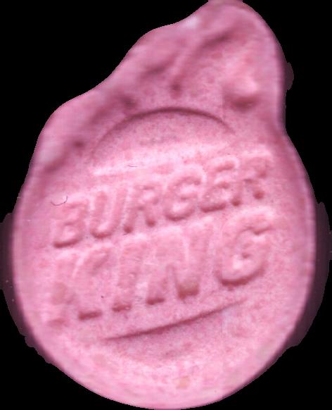 Burguer King (Rosa) - MDMA 178mg (Front) sample 2023-10-17_burguerking_rosa