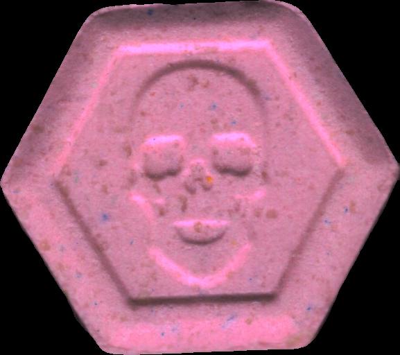 Phillip Plein (Rosa) - MDMA 121mg (Front) sample 2023-10-17_phillipplein_rosa