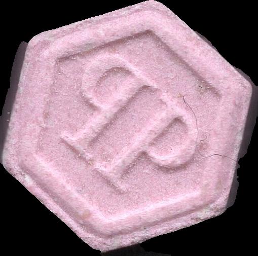 Phillip Plein (Rosa) - MDMA 86mg (Front) sample 2023-10-19_phillipplein_rosa
