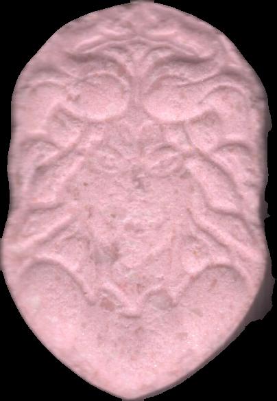 (Rosa) - MDMA 168mg (Front) pill — lab-tested sample