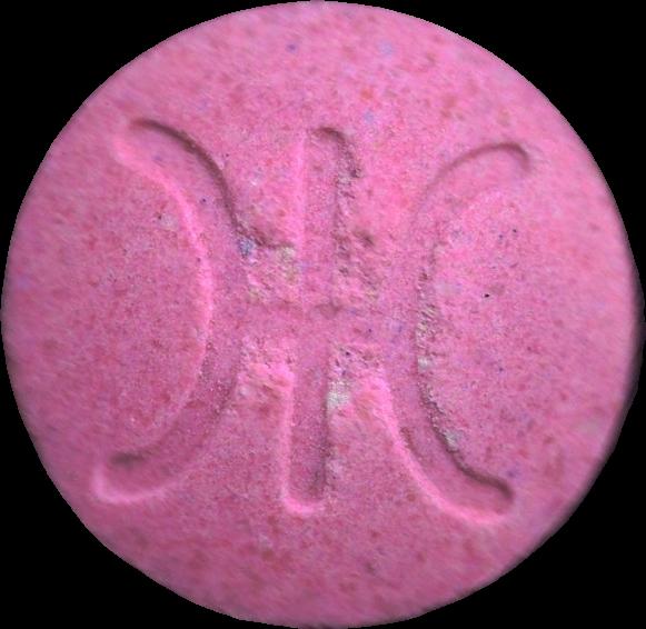 Alien (Rosa) - MDMA 169mg (Front) pill — lab-tested sample