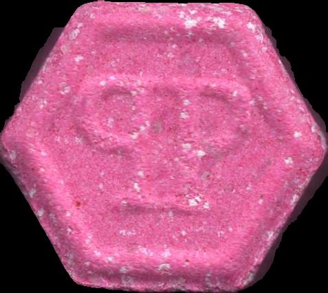 Phillip Plein (Rosa) - MDMA 44mg (Front) sample 2023-11-02_phillipplein_rosa