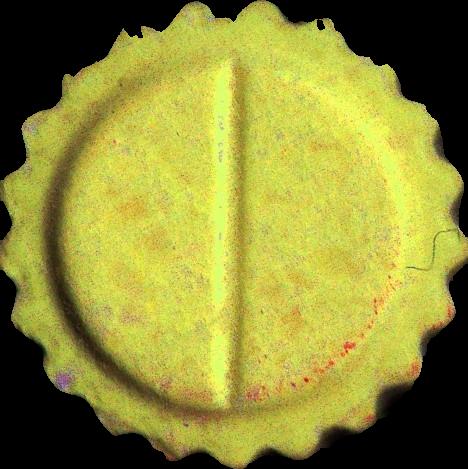 Rolex (Amarillo) - MDMA 150mg (Front) sample 2023-11-02_rolex_amarillo
