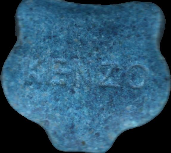 kenzo (Azul claro) - MDMA 154mg (Front) sample 2023-11-14_kenzo_azulclaro