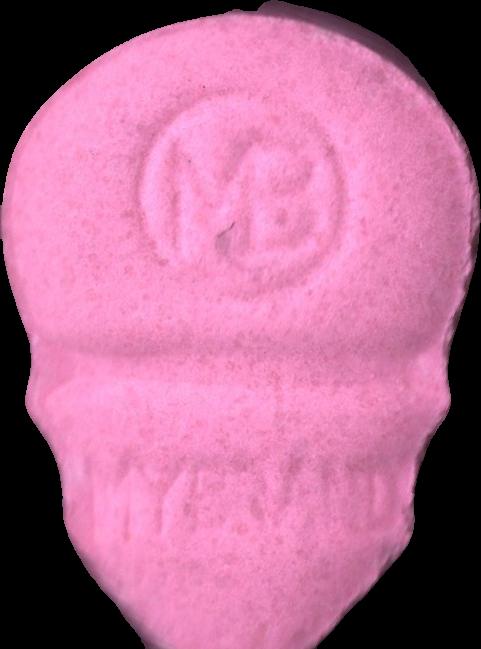 My Brand (Rosa) - MDMA 197mg (Front) pill — lab-tested sample
