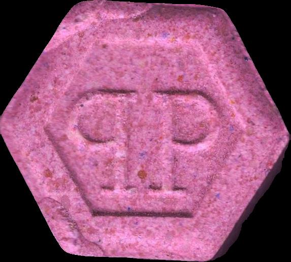 Phillip Plein (Rosa) - MDMA 159mg (Front) sample 2023-12-14_phillipplein_rosa