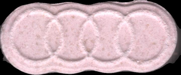 AUDI RS (Rosa) - MDMA 149mg (Front) sample 2024-07-02_audirs_rosa