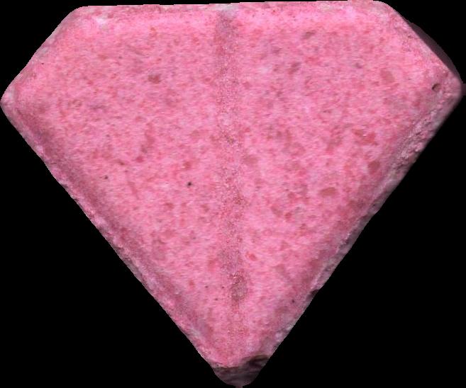 Punisher (Rosa) - MDMA 169mg (Front) sample 2024-07-04_punisher_rosa