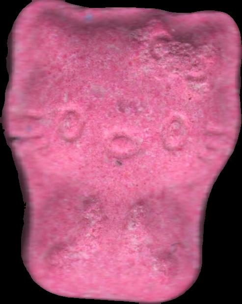 Hello Kitty (Rosa) - MDMA 262mg (Front) sample 2024-07-09_hellokitty_rosa