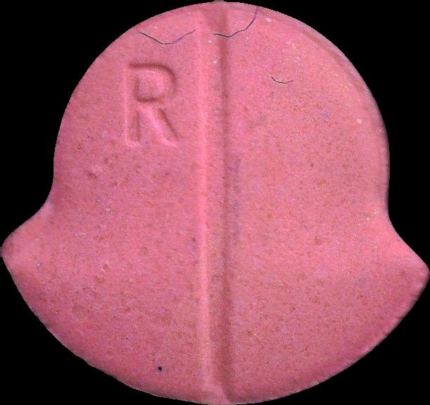 (Rosa Claro) - MDMA 207mg (Front) pill — lab-tested sample