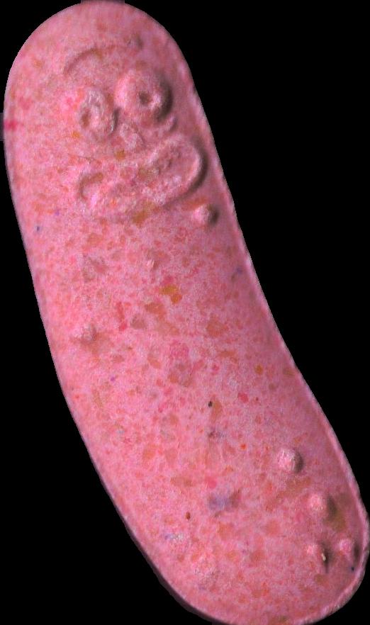 Pickle Rick (Rosa) - MDMA 187mg (Front) sample 2024-07-11_picklerick_rosa
