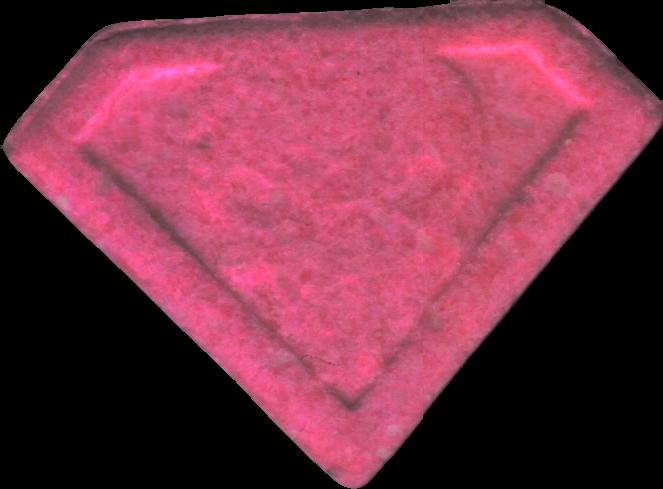 Punisher (Rosa) - MDMA 153mg (Front) sample 2024-07-23_punisher_rosa