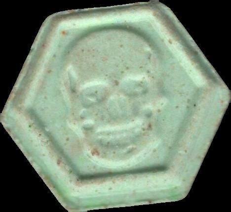 Phillip Plein (Verde Claro) (Front) pill — lab-tested sample