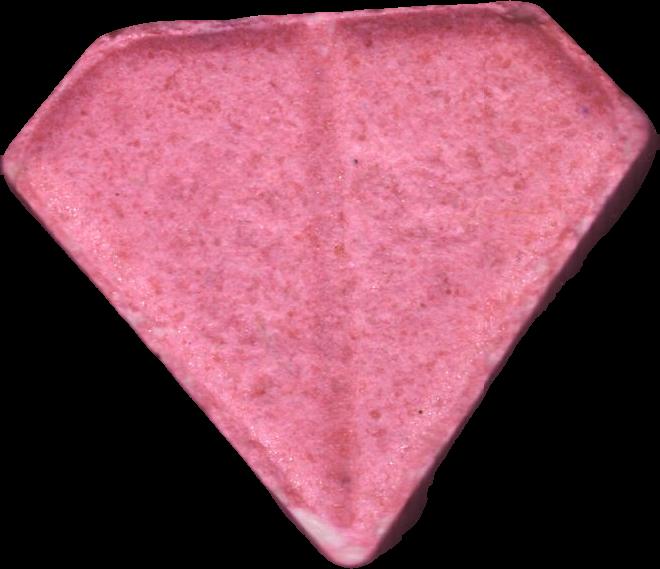 Punisher (Rosa) - MDMA 205mg (Front) sample 2024-07-28_punisher_rosa
